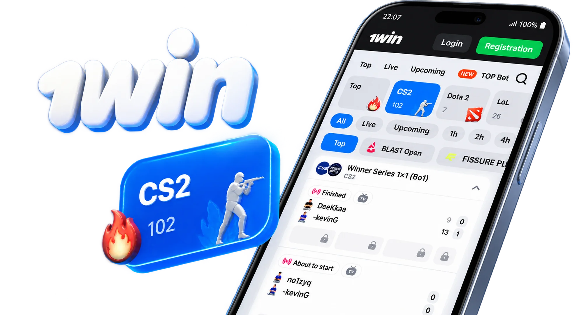 Bet on cyber sports on the 1win betting platform.